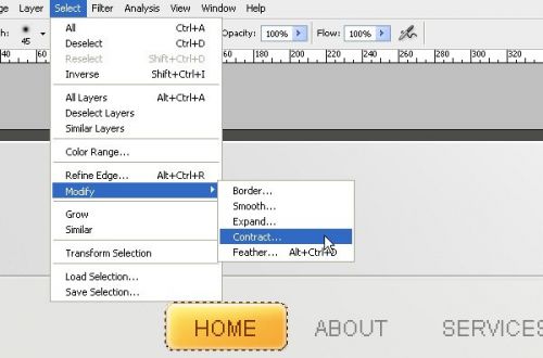 طراحی وبسایت در فتوشاپ از صفر